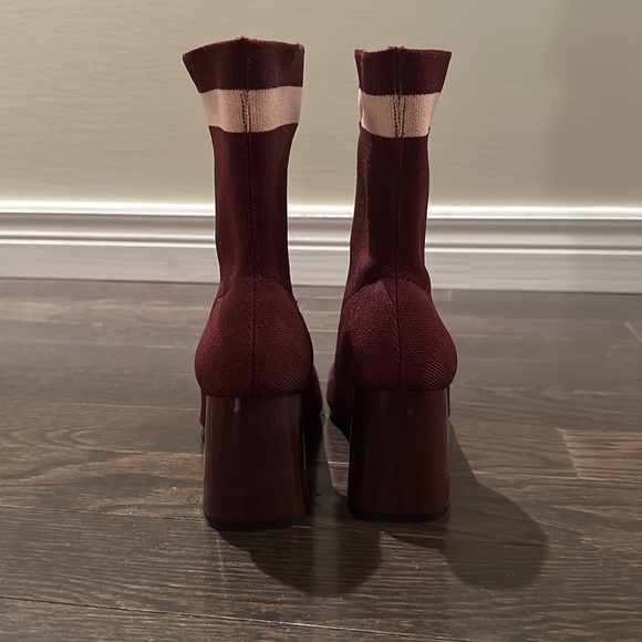 Zara Sock Heeled Boot Eu 38 - Picture 3 of 6